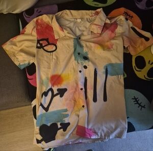 PacSun Multicolor Abstract Shirt